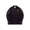 Anta Giacca Unisex Capispalla con Motivo a Stampa di Lettere, Colletto Button-Down, Maniche Lunghe, Marrone Cacao 172248604-3
