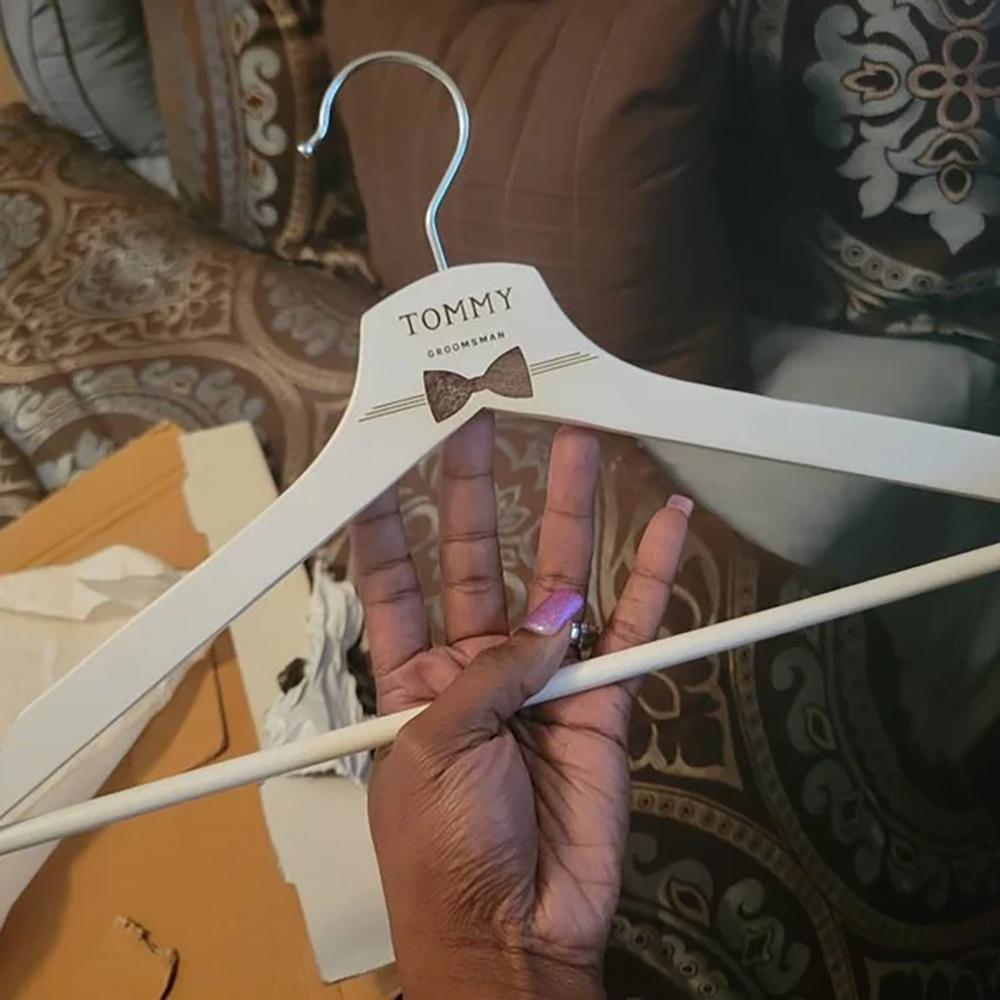 Vlastní svatební ramínko Ženich Svědek Nosič prstenů Smoking Ramínko Rozlučka se svobodou Dekorace Potřeby Svatební sprcha Dárek pro novomanžele