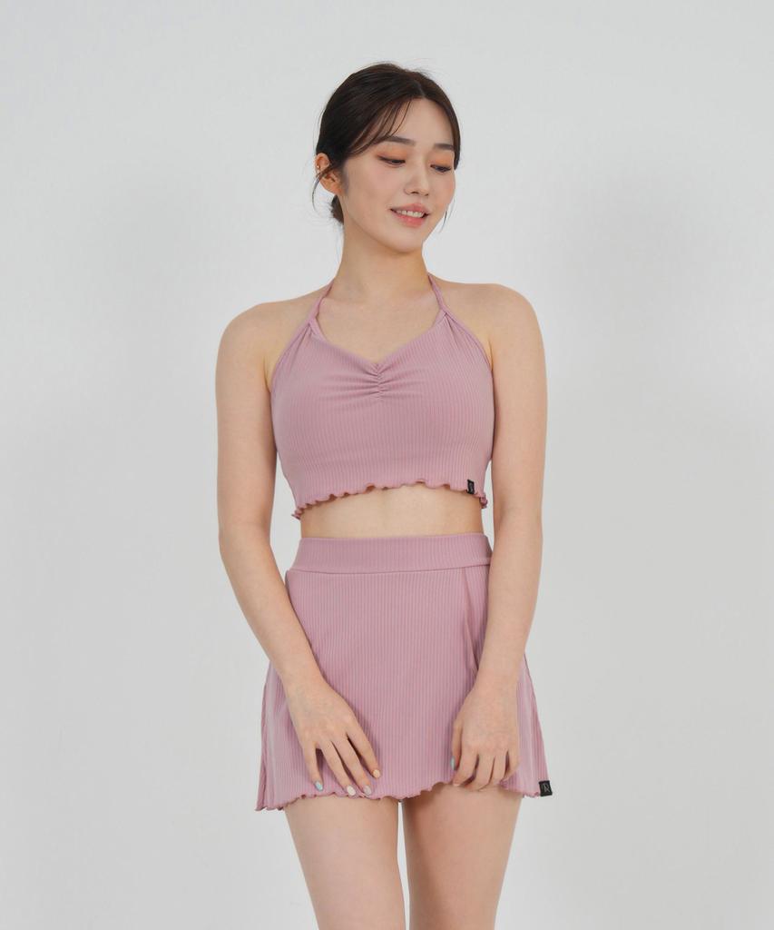Foriz [Scarlet Skirt_Indie Pink] Swimsuit Resort Cover-Up Skirt
