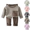 Children's Boys And Girls Home Wear And Pajamas Long-sleeved Tops And Trousers Sets