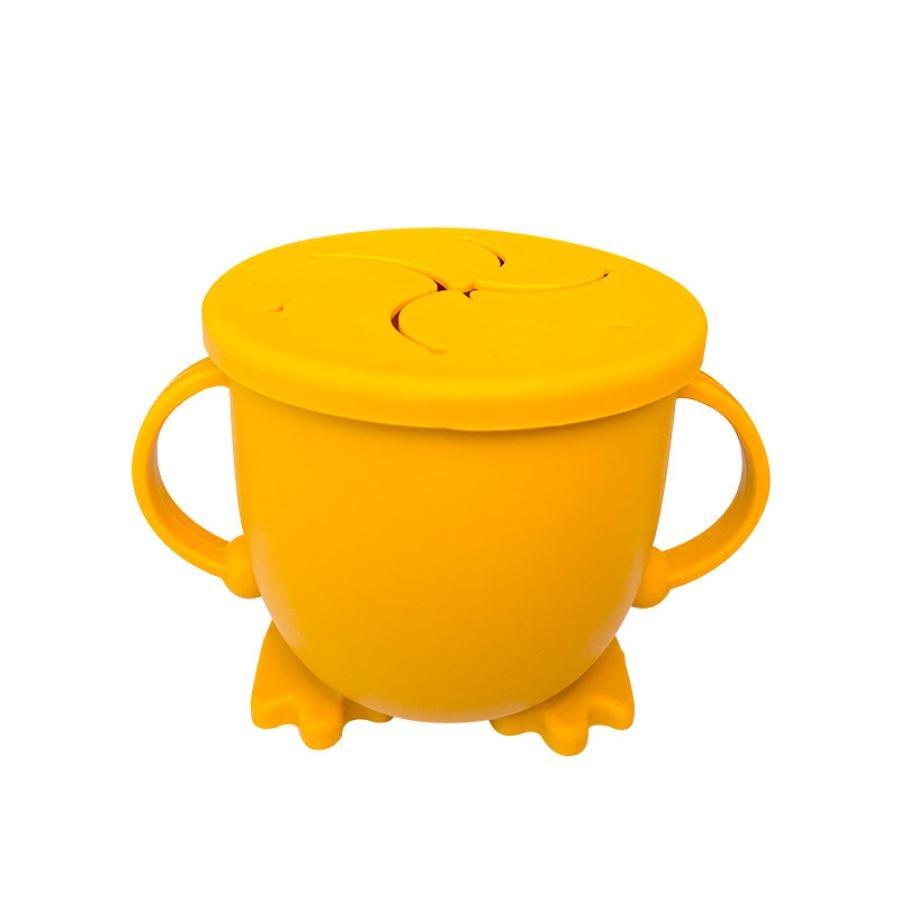 Infants and Children's Snack Cup Anti Drop Portable Silicone Learning and Training Drinking Cup