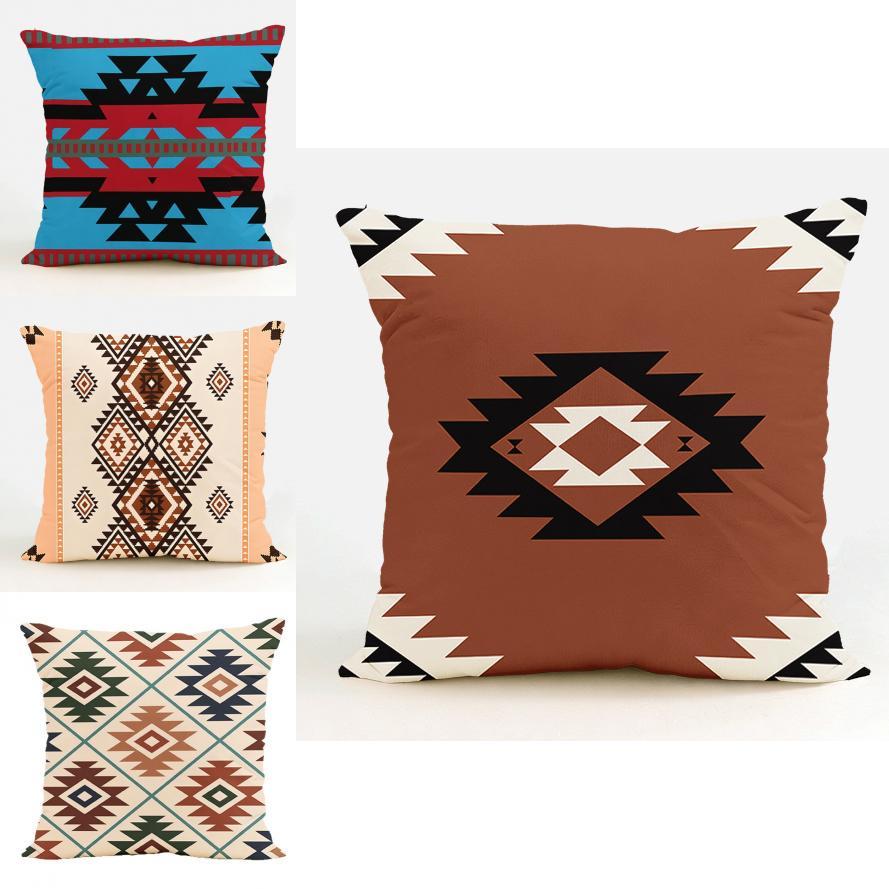 Modern Minimalist Geometric Linen Pillow Cover For Living Room Decor