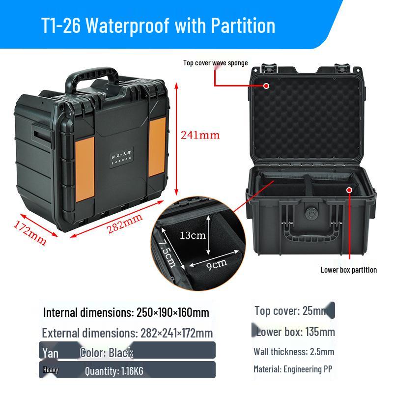 Водонепроницаемый чехол для хранения зеркальной камеры и объективов для профессиональных фотографов