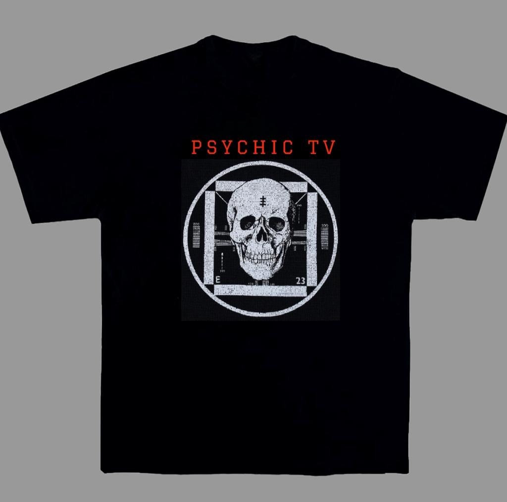 Psychic TV British Industrial Music Band Rock Music Art Style Summer Casual Tshirt Unisexs and Womens Luxury Brand Top