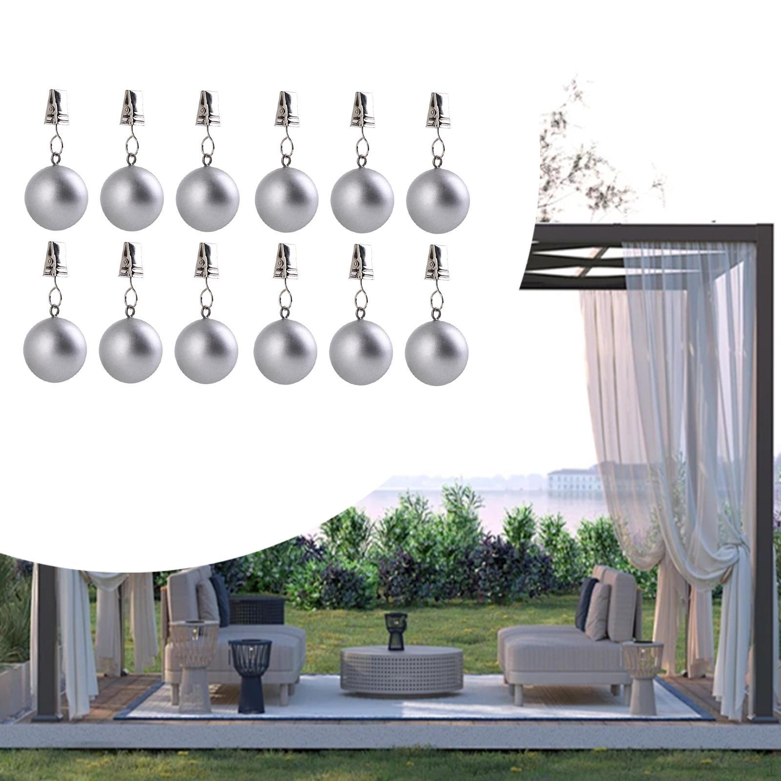 

Груз для штор Подвески для штор Штанга для одежды для скатерти Покрытие стола 12pcs