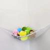 White Toy Hammock Net Storage Rack Corner Plush Toy Hanging Storage Rack for Bathroom, Bedroom, Living Room