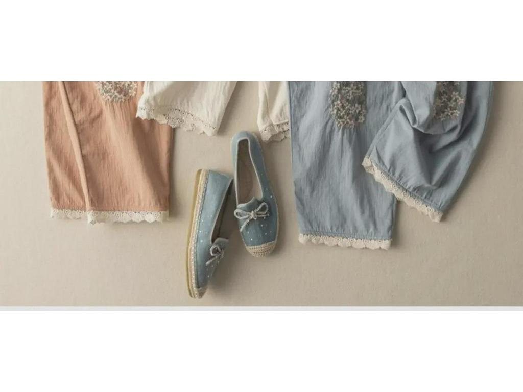 Γυναικεία Καλοκαιρινή Βαμβακερή-Λινή Κεντημένη Σαλβάρα Χαρέμι με Δαντέλα