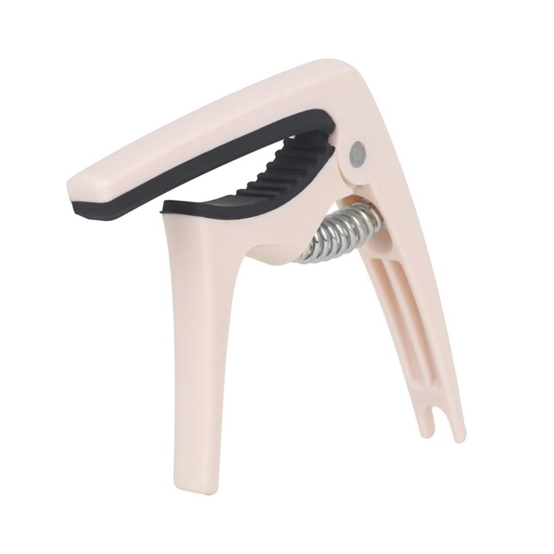 Adjustable Moving Guitar Capo ABS Plastic & Rubber Pad Sliding Capo 4 Strings 6 Strings Acoustic Guitar For Tuning Tone розовый