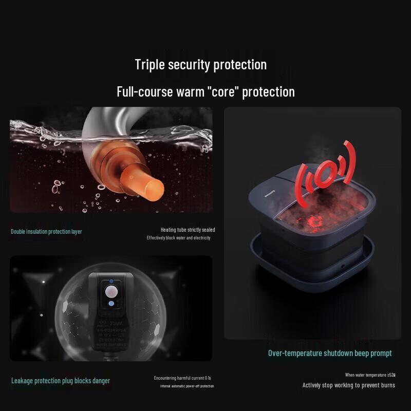 Philips Foldable Heated Foot Spa Massager