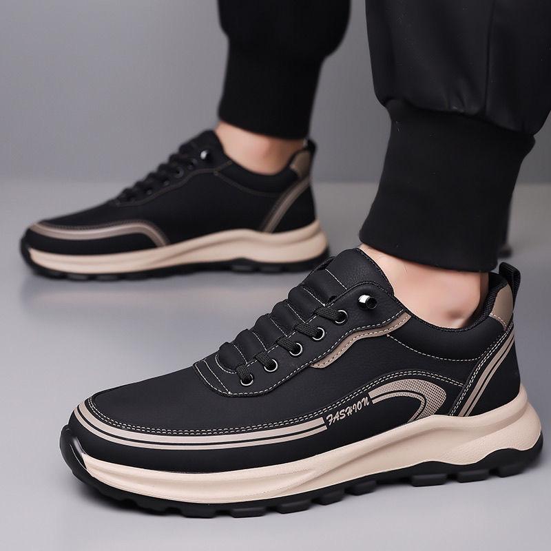2025 Spring and Autumn New Men's Shoes One Pedal Thick-soled Casual Men's Soft-soled Casual Shoes 2025