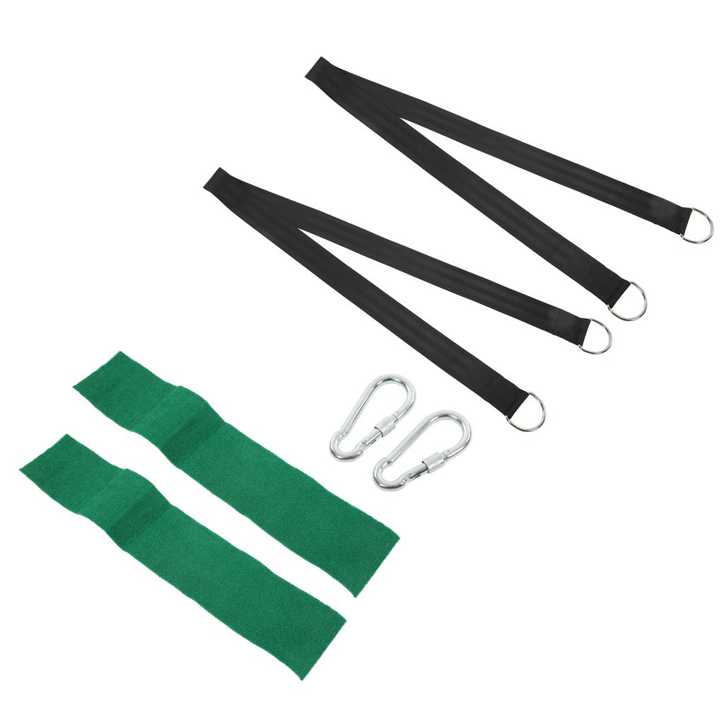 Tree Swing Hanging Kit 1000kg Bearing Carabiner Hook Strap Set for Outdoor Porch Camping
