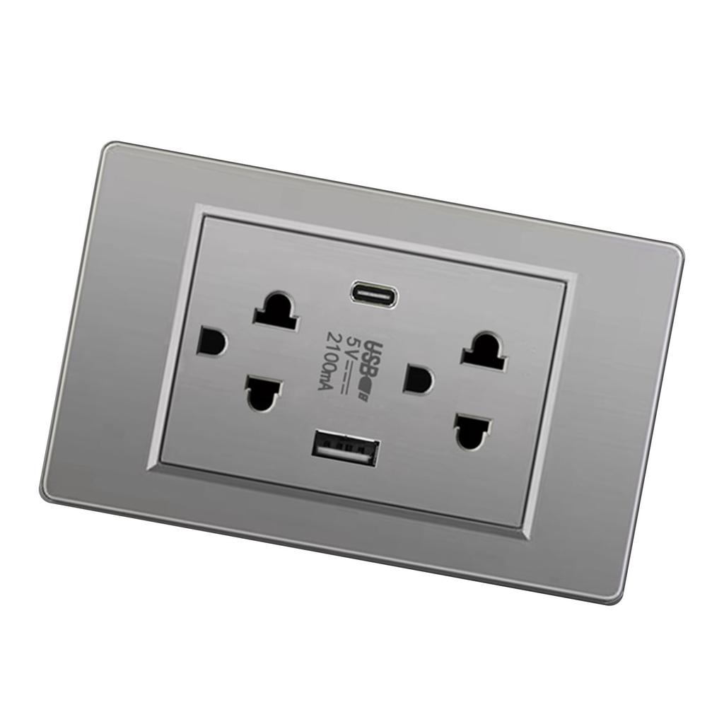 Thailand Type Electrical Wall Receptacle Outlet Space Saving USB Type C Wall r Outlet for Home