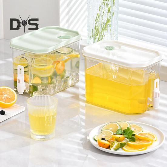 Drink Dispenser with Spigot 3.5L Cold Water Pitcher Beverage Liquid Drink Container for Fridge Lemonade Stand Juice Jug