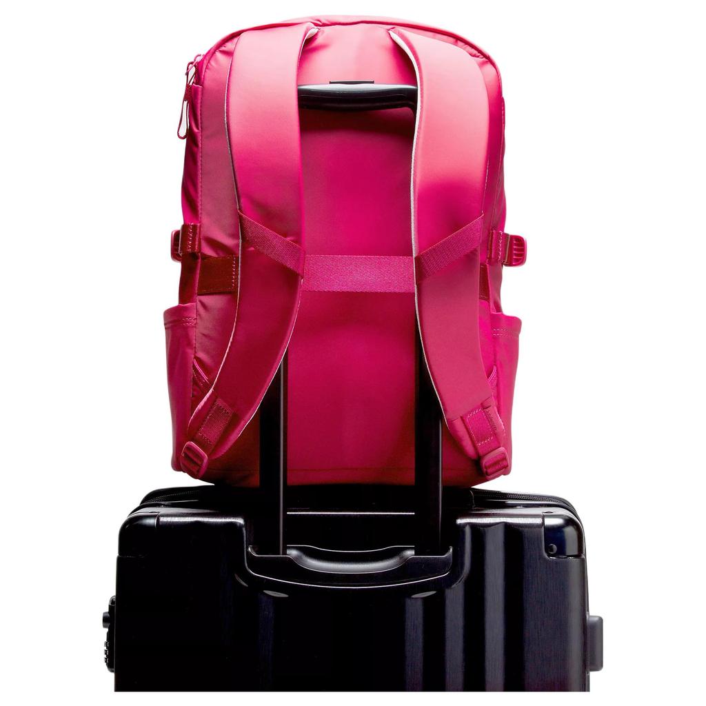 Lululemon New Crew 22L Brand Logo Color Block Design Recycled Nylon Backpack Women backpack Raspberry-Red LU9CLES-062220