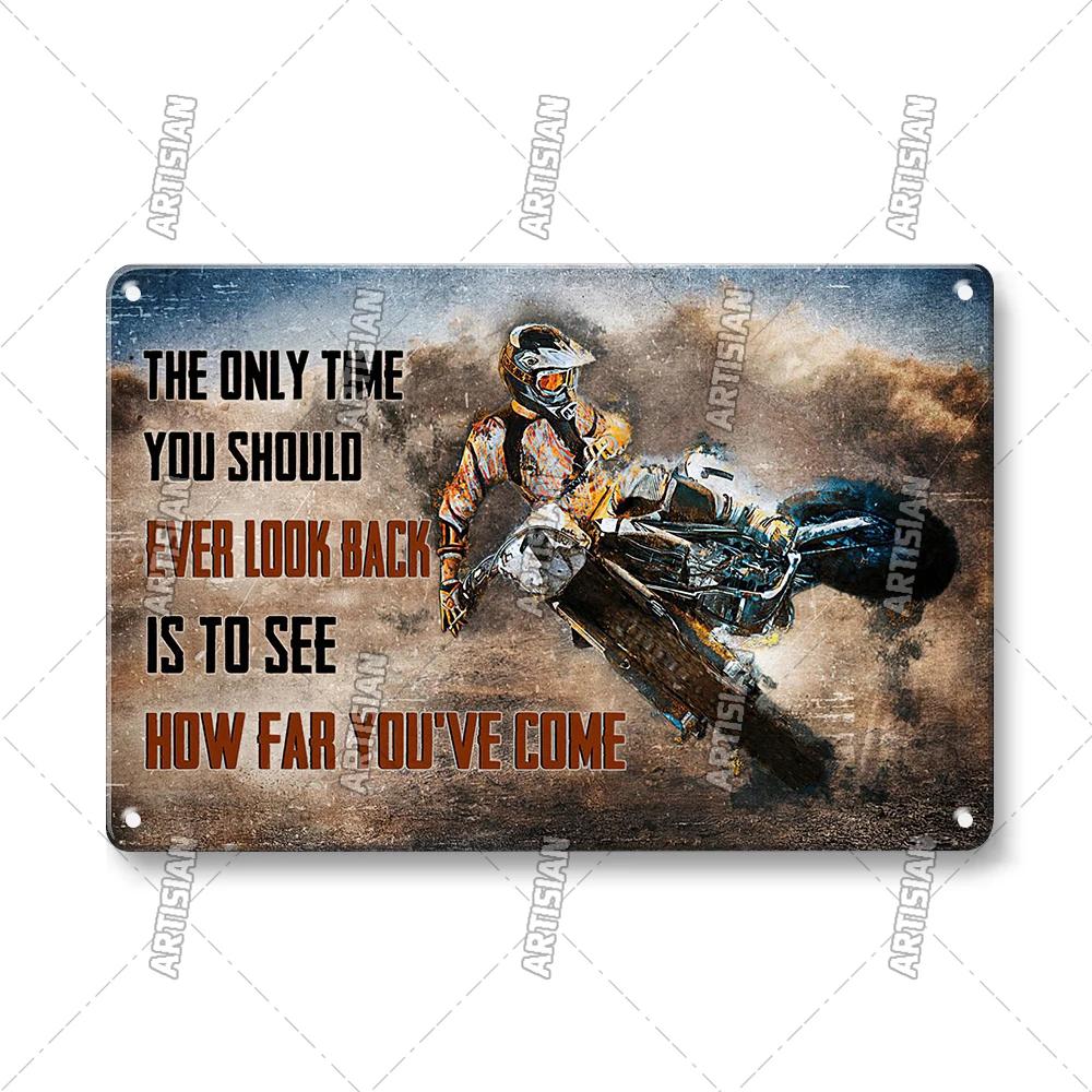 ARTISIAN Rusty Motorcycle Garage Wall Metal Tin Sign Vintage Decorative Plate Man Cave Metal Plaque Club Studio Industrial Decor