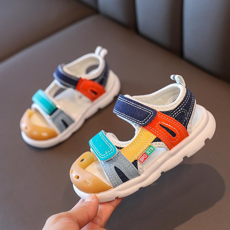Summer New Baby Colorful Shoes Hollow Out Children Nice Non-slip Sandals Boys Girls Beach Sandals 1-6 Years Footwear H06227