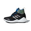 Fortatrail Abrasion Resistant Thermal Mid Top Kids' Running Shoes Black Silver Kids' AC7483
