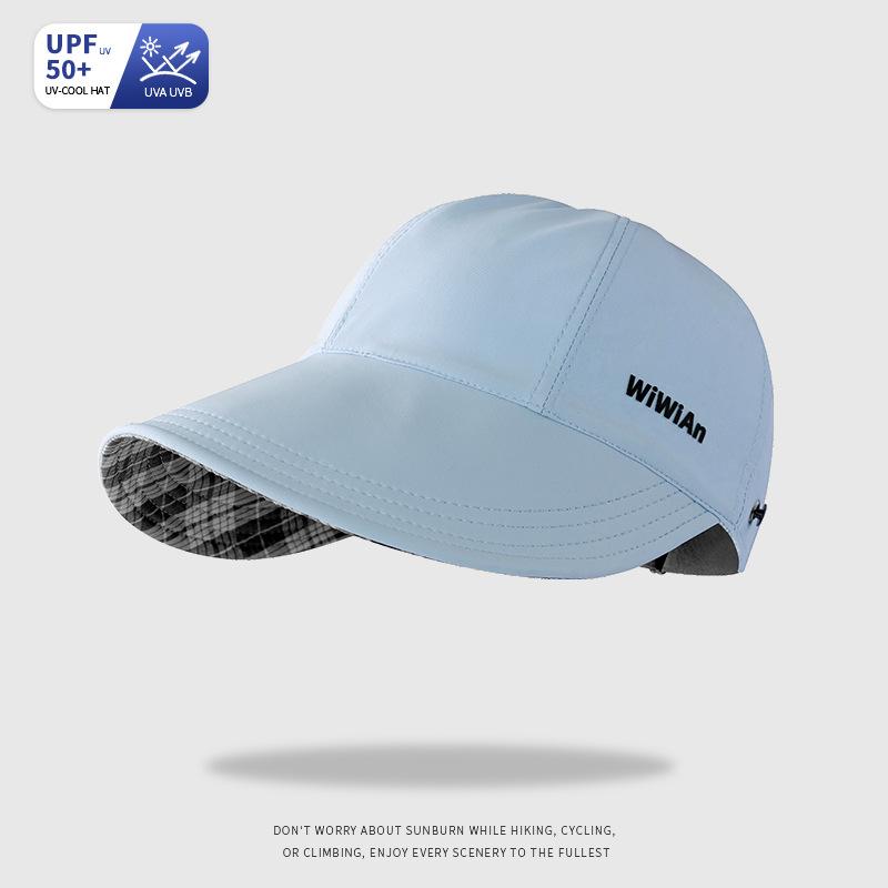 

1pc Reversible Breathable Sun Hat,Spring and Summer Men s and Women s Fashion Hip-hop Street Sunshade Cap Gorras for Daily Wear One Size небесно-голубой