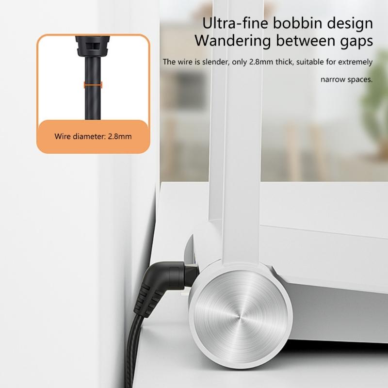 Cat6A Ethernet Cable 10Gbps 500MHz 360 Degree Rotatable Cat6A Networking Internet Lan Cord for PC Routers RJ45 Cable