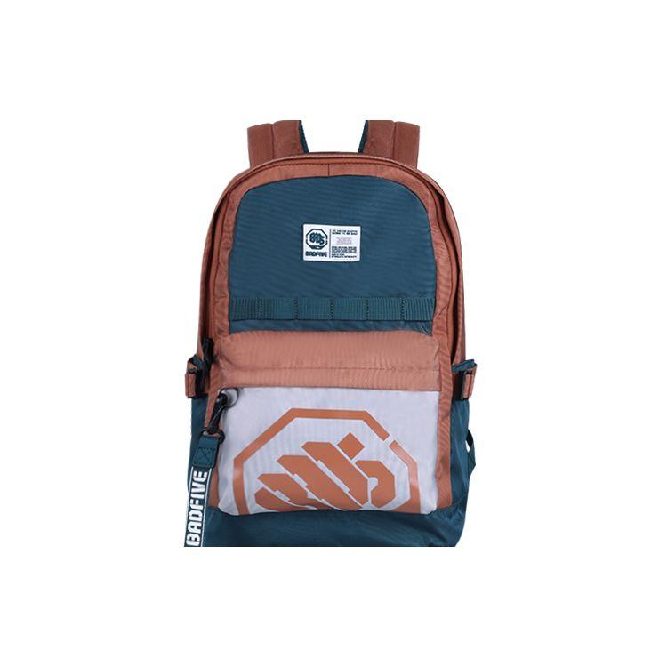 

Li Ning Anti-Five Series Sports Casual Fabric Backpack Unisex Backpack Green Orange White ABSR160-2 Green/Orange/White