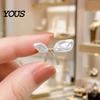 Electroplated Bow Pin Irregular Rhinestone Brooch Pin, White Alloy Lapel Decorative Badge for Clothes Bag Hat Scarf Suit Oxidation Resistant