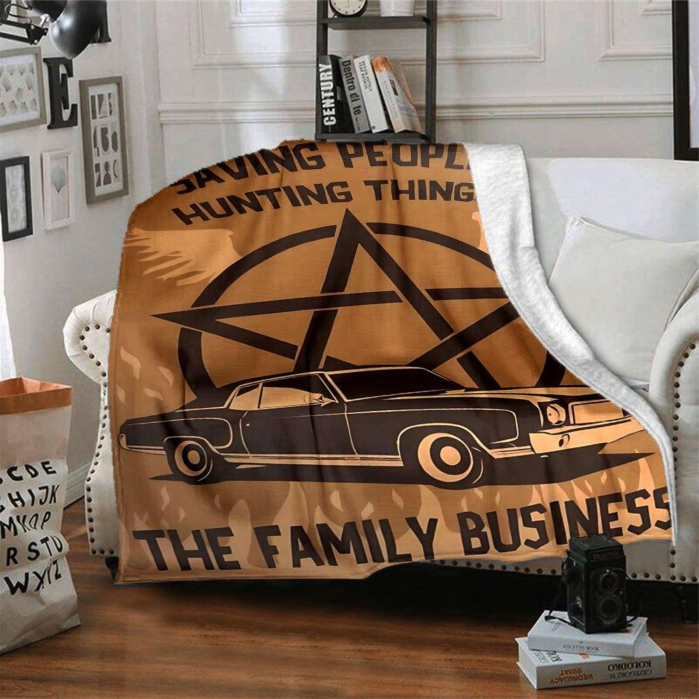 

1pc Supernatural 18 Blanket Soft Warm Throw for Home, Office, Travel All Season Cozy Bedding Gift, Office Cozy Accessory 80x120cm