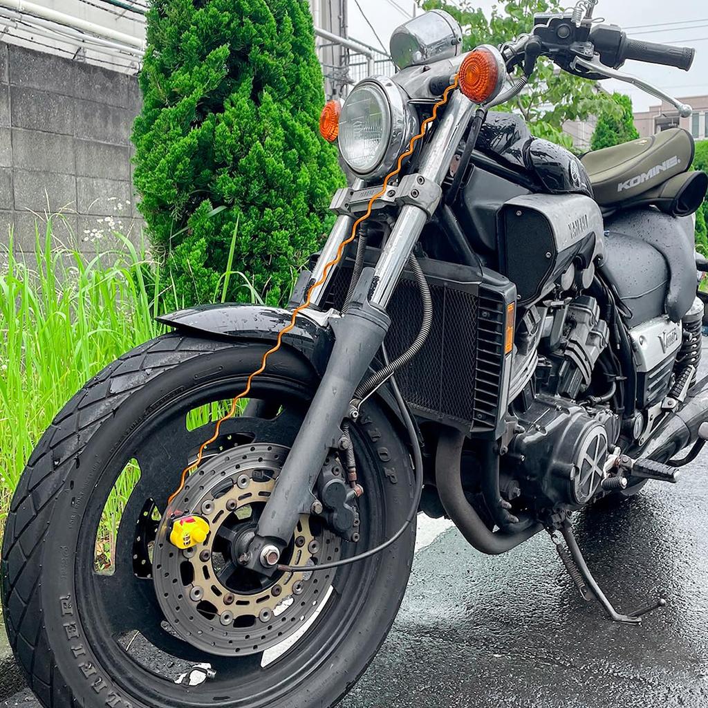 KOMINE Reminder Dial Disc Lock for Motorcycle Yellow Free LK-127