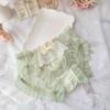 Bowknots Womens Panties See Through Ruffle Briefs Cute Sexy Underwear