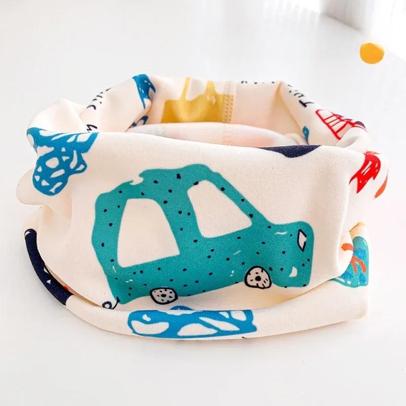 0-12ans Écharpe d'Hiver pour Enfants Coton Enfant Cache-cou Plus Chaud Bébé Foulard pour le cou Écharpe Mignonne Collier Doux pour le cou Écharpes pour Enfants