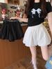 Flower Bud Women's High-Waisted Wide-Leg Summer Shorts - Casual, Versatile, Loose Fit with Slimming Pumpkin Lantern Design