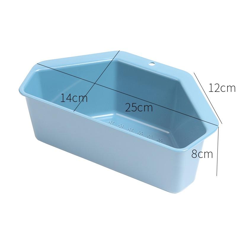 Convenient Kitchen Triangle Sink Organizer Multifunctional Vegetable Fruit Sink Filter Storage