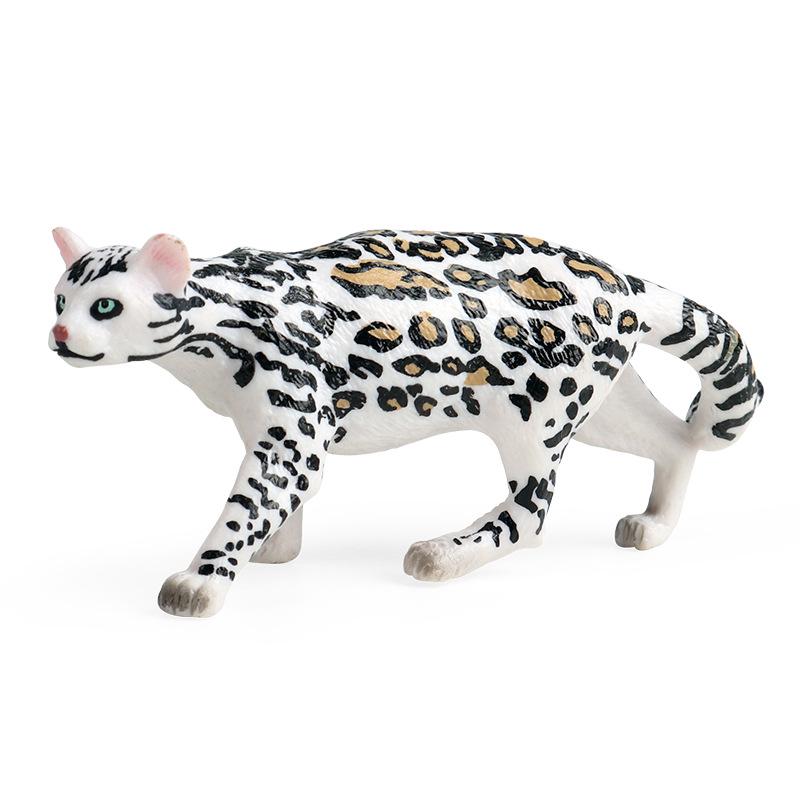 Children's Educational Realistic Animal Toy: Tiger, Caracal, Wild Cat Ornament.