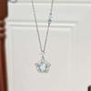 Heart of the Ocean Necklace Female Versatile Premium Sense Niche Design Sense Send Girlfriend Birthday Gift Light Luxury Necklace