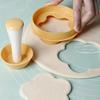 Flower Shaped Pastry Tamper Creative Dough Presser & Cake Mold for Biscuits/Pies DIY Baking Tools Kit