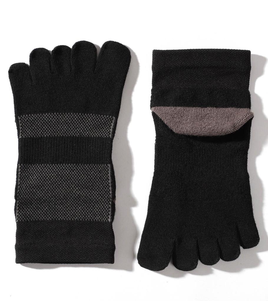 WIOIW Men's Coolmax Five-Toe Socks, Towel Fabric, Business, Thick Pile Sole, Sports, Running, Durable, 3-Pair Set