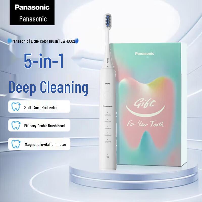 

Электрическая зубная щетка Panasonic EW-DC02 вилка CN (адаптер в комплекте)