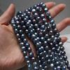 1String, Black Natural Freshwater Pearls, Nugget Pearl Beads, 8-9mm, for DIY Necklace, Jewelry Making Crafts, Length 36 Cm