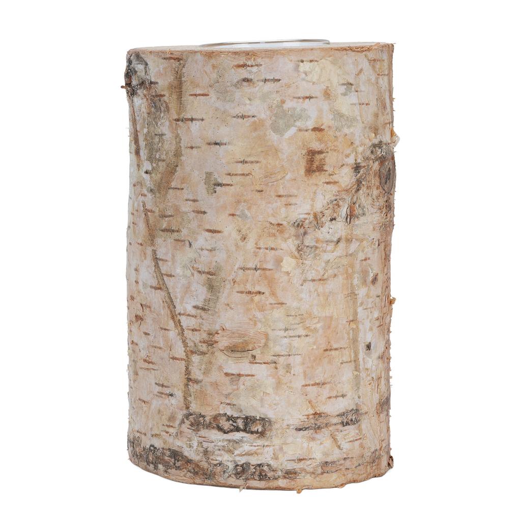 Suport de lumânare din lemn de 15 cm, suport decorativ pentru aromaterapie, suport pentru lumânări cu ciot pentru grădină și casă