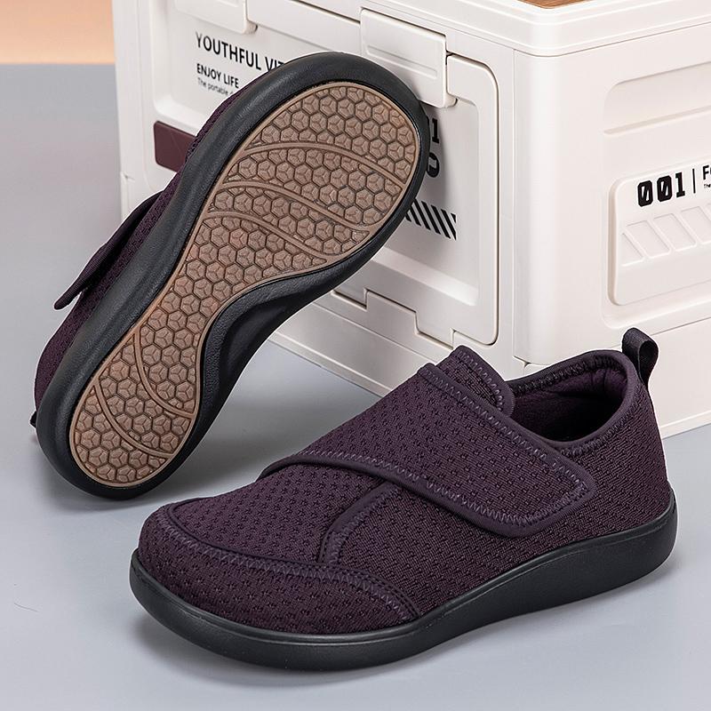 Premium Quality Open Shoes For Elderly Adjustable Diabetic Shoes Swollen Foot Fat Wide Hallux Valgus Bunion Orthopedics Thumb Eversion Men Women