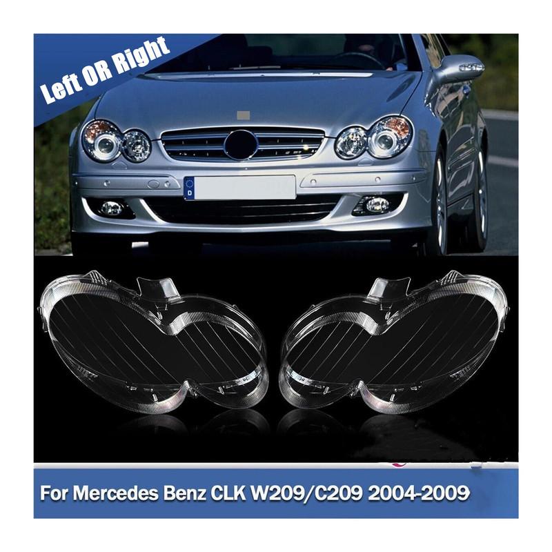 Capac lentilă far față W209 Pentru Mercedes Pentru Benz CLK W209/C209 2004-2009 Capac far transparent Carcasă abajur transparent