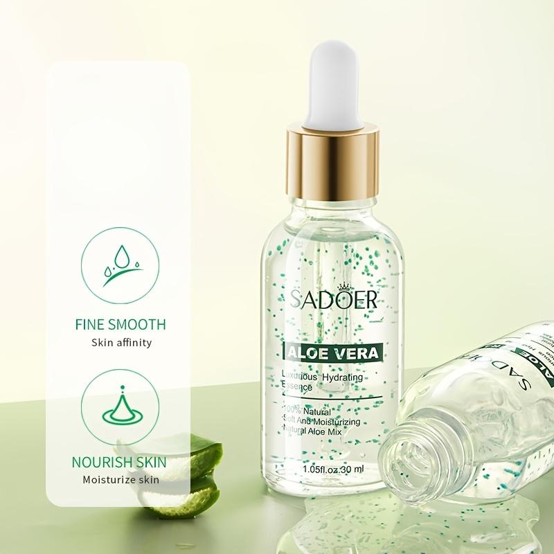 Pflanzenextrakt-Serum mit Aloe Vera – Hypoallergene, parfümfreie, feuchtigkeitsspendende Gesichtsessenz, Feuchtigkeitsspendendes Gesichtsserum