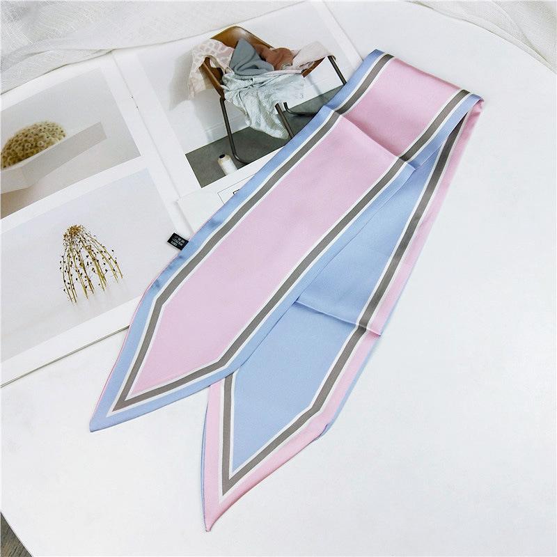 Doppelseitiger Spitzschal für Damen im Frühling und Herbst, dünnes und langes Band, Handgelenk-Taschengurt, vielseitiger dekorativer kleiner Schal