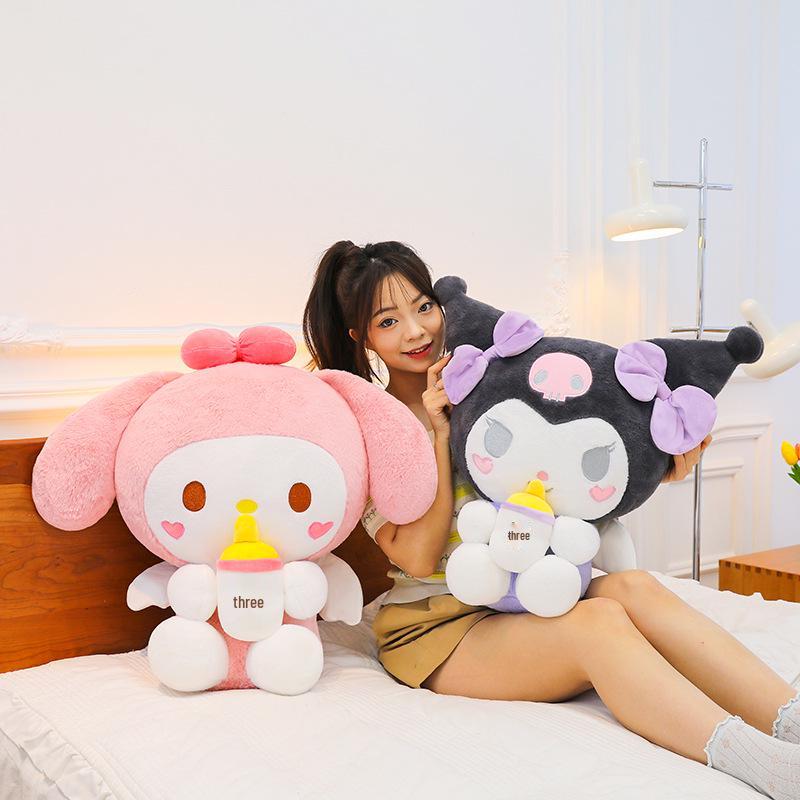 Kuromi & My Melody Plush Doll for Girls - Sleep Pillow Gift