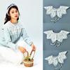 Lace Fake Collar Wild Hollow Collar Lace Cape Cloud Shoulder Pearl Lace Shawl Fairy Girl  Accessories Antique Ornaments Necktie
