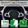 Elastic Breathable Steering Cover - NEW Car Wheel Cover No Inner Ring, Non-Slip American Print Handlebar Cover