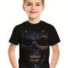 Kids Clothes Boys Tshirt Short Sleeve 3D Skull Print Children Summer Clothes Creative Stylish Streetwear Round Neck Girl Clothes