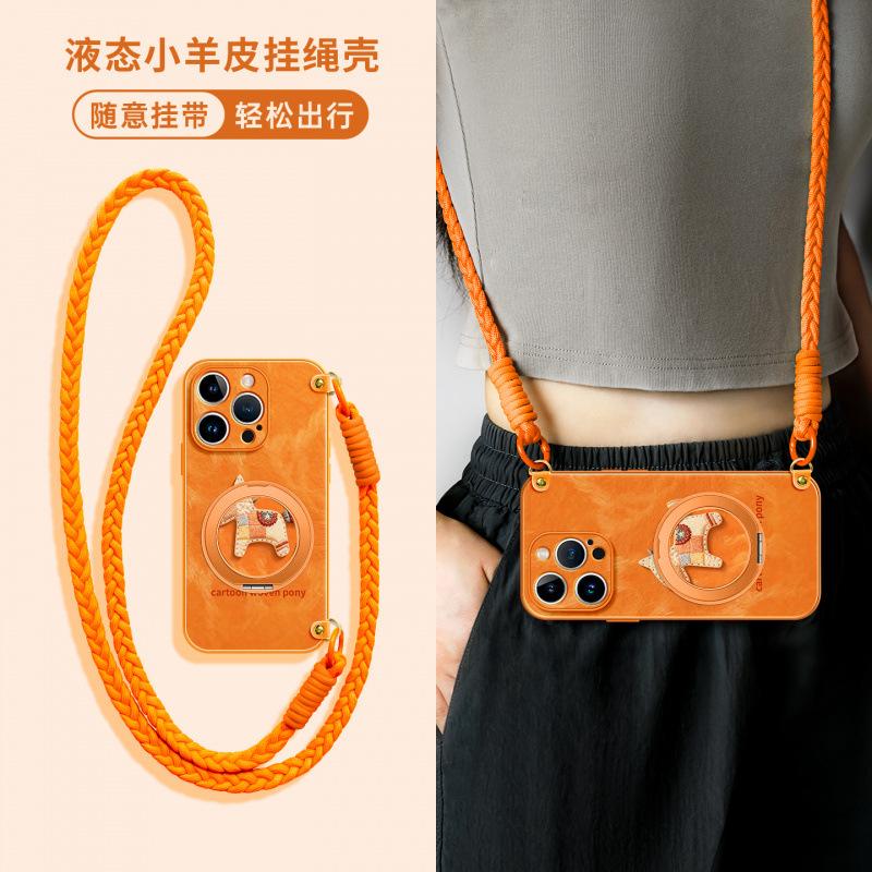 Applicable to Apple 11promax mobile phone case, new iPhone11pro super fire 11 case 11pro messenger lanyard