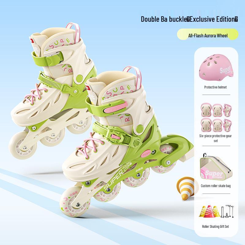 Flashing Roller Skates for Beginners: Adults & Kids, Boys & Girls, Professional Quality