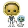 Figurine rick & morty - bobble head pop n° 690 - space suit morty w/snake
