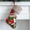 Decoration Plush Christmas Stockings Candy Gift Bag Christmas Ornaments Xmas Tree Hanging Decor